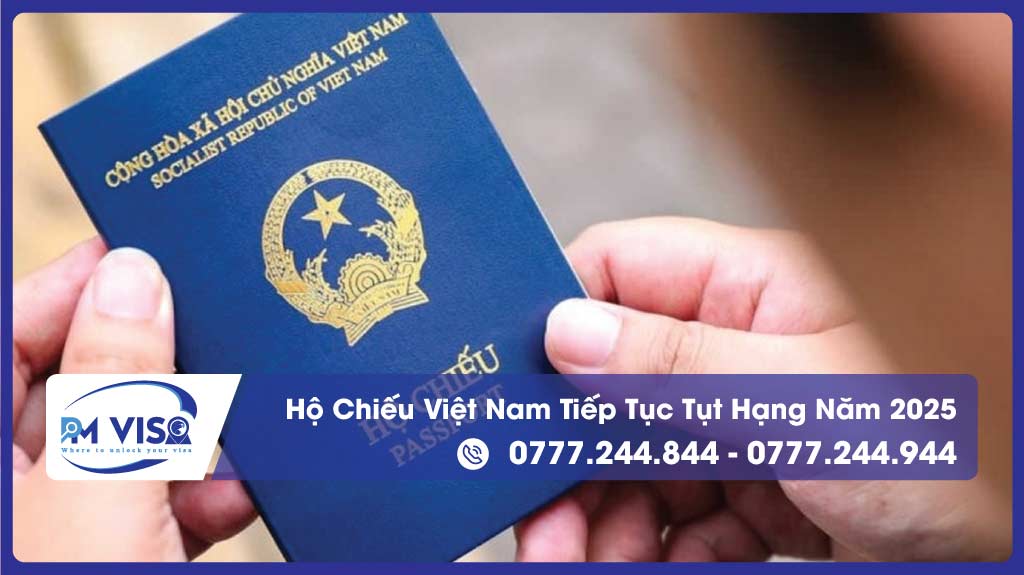 Hộ chiếu Việt Nam tụt hạng đầu năm 2025
